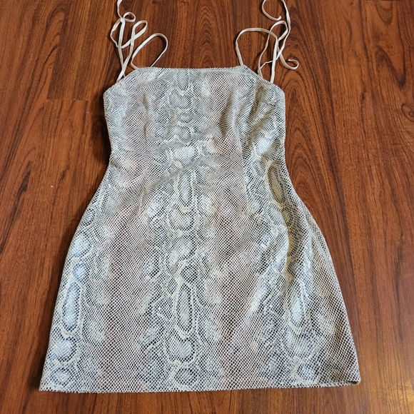 Urban Outfitters Dresses & Skirts - Urban outfitters snake print open back mini night club dress